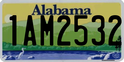 AL license plate 1AM2532