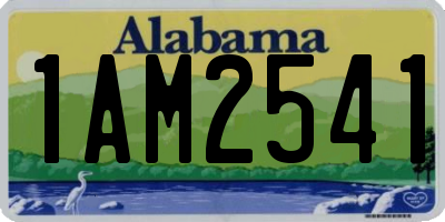 AL license plate 1AM2541