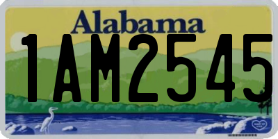 AL license plate 1AM2545