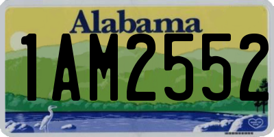 AL license plate 1AM2552