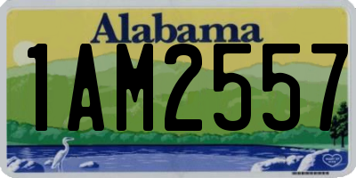 AL license plate 1AM2557