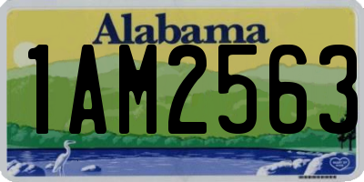 AL license plate 1AM2563