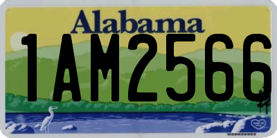 AL license plate 1AM2566