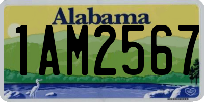 AL license plate 1AM2567