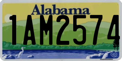 AL license plate 1AM2574