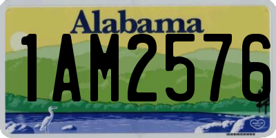 AL license plate 1AM2576