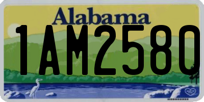 AL license plate 1AM2580