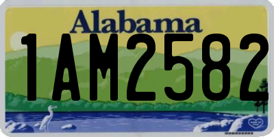 AL license plate 1AM2582