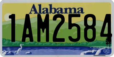 AL license plate 1AM2584