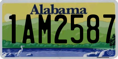 AL license plate 1AM2587