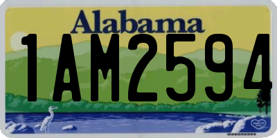 AL license plate 1AM2594