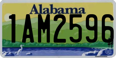AL license plate 1AM2596