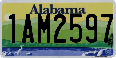 AL license plate 1AM2597