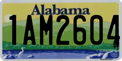 AL license plate 1AM2604