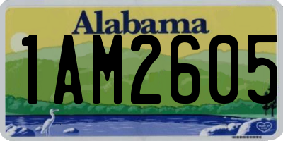 AL license plate 1AM2605