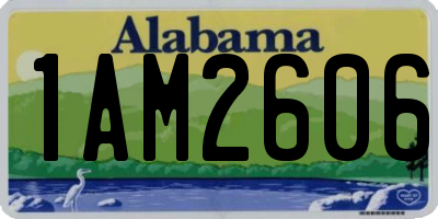 AL license plate 1AM2606