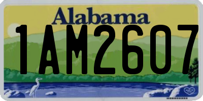 AL license plate 1AM2607