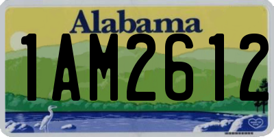 AL license plate 1AM2612