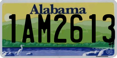 AL license plate 1AM2613