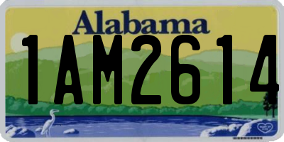 AL license plate 1AM2614