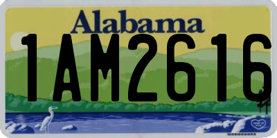 AL license plate 1AM2616