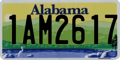 AL license plate 1AM2617