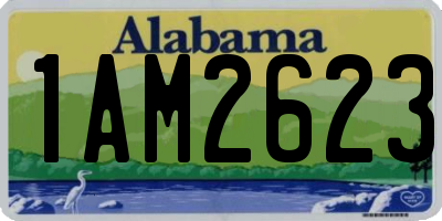 AL license plate 1AM2623