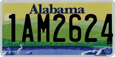 AL license plate 1AM2624