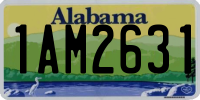 AL license plate 1AM2631
