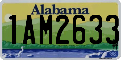 AL license plate 1AM2633