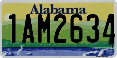 AL license plate 1AM2634