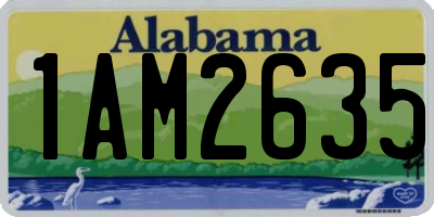 AL license plate 1AM2635