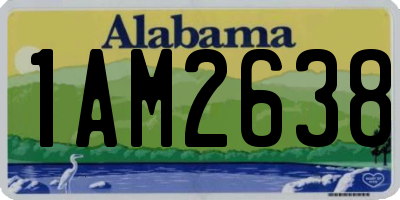 AL license plate 1AM2638