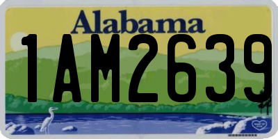 AL license plate 1AM2639