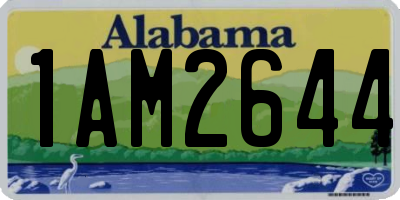 AL license plate 1AM2644