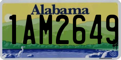 AL license plate 1AM2649