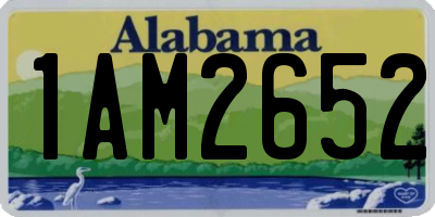 AL license plate 1AM2652