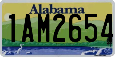 AL license plate 1AM2654