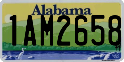 AL license plate 1AM2658