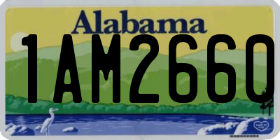 AL license plate 1AM2660