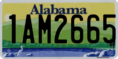 AL license plate 1AM2665