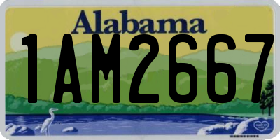 AL license plate 1AM2667