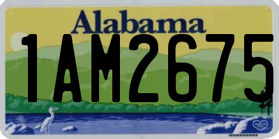 AL license plate 1AM2675