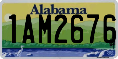 AL license plate 1AM2676