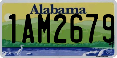 AL license plate 1AM2679