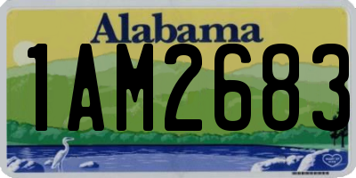 AL license plate 1AM2683