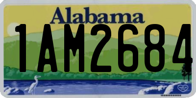 AL license plate 1AM2684