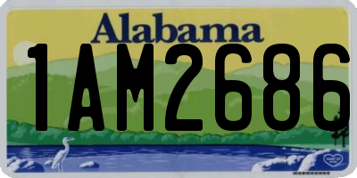 AL license plate 1AM2686
