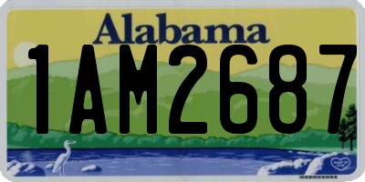 AL license plate 1AM2687