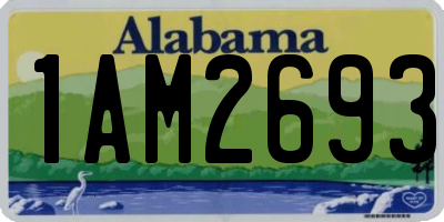 AL license plate 1AM2693